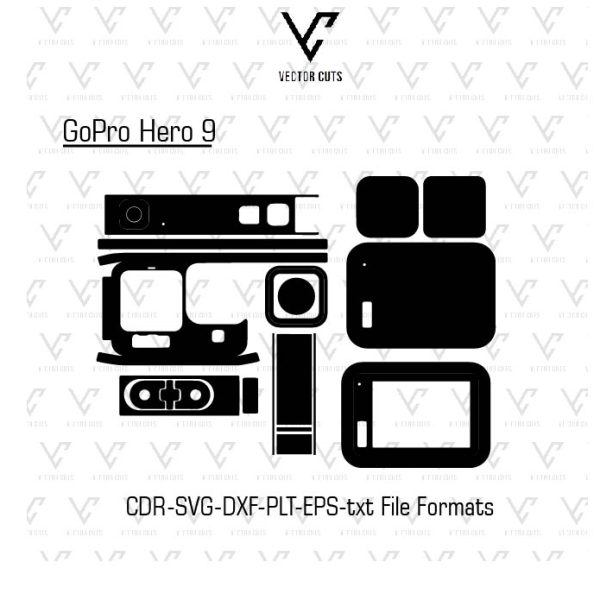 GoPro Hero 9 Vinyl Skin Template