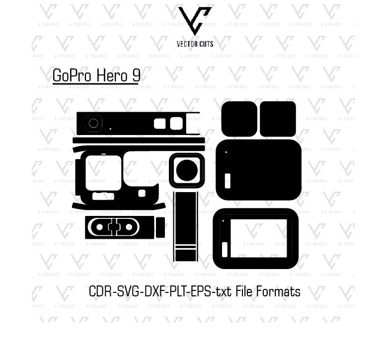 GoPro Hero 9 Vinyl Skin Template
