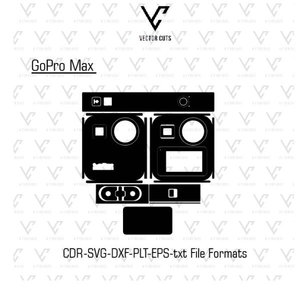 GoPro Max Vinyl Skin Template