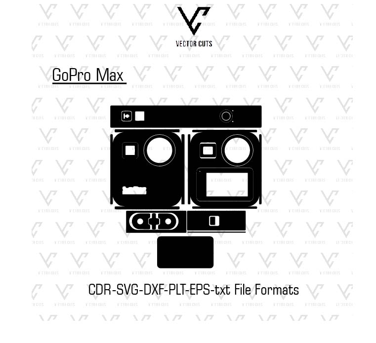 GoPro Max Vinyl Skin Template