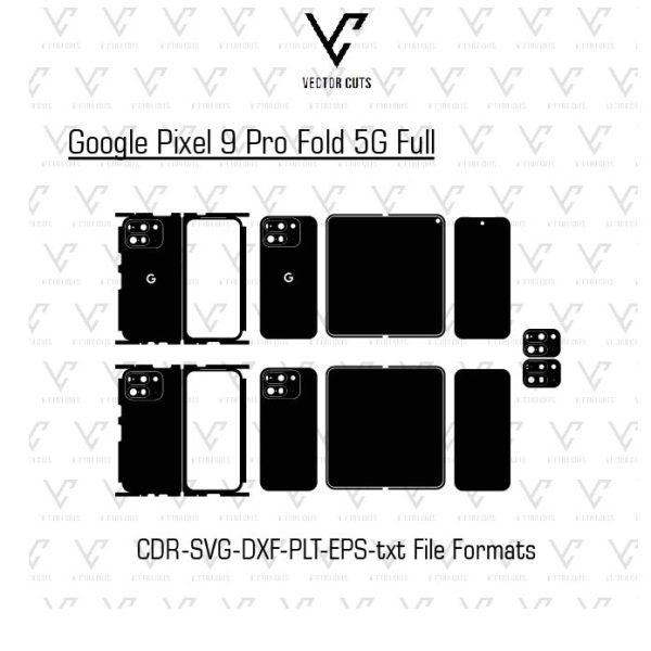 Google Pixel 9 Pro Fold 5G Full Mobile Skin Template
