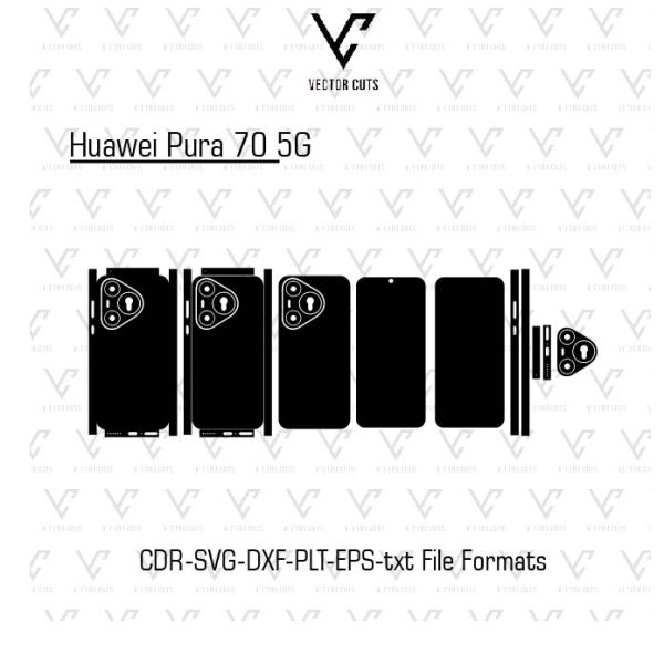 Huawei Pura 70 5G Mobile Skin Template