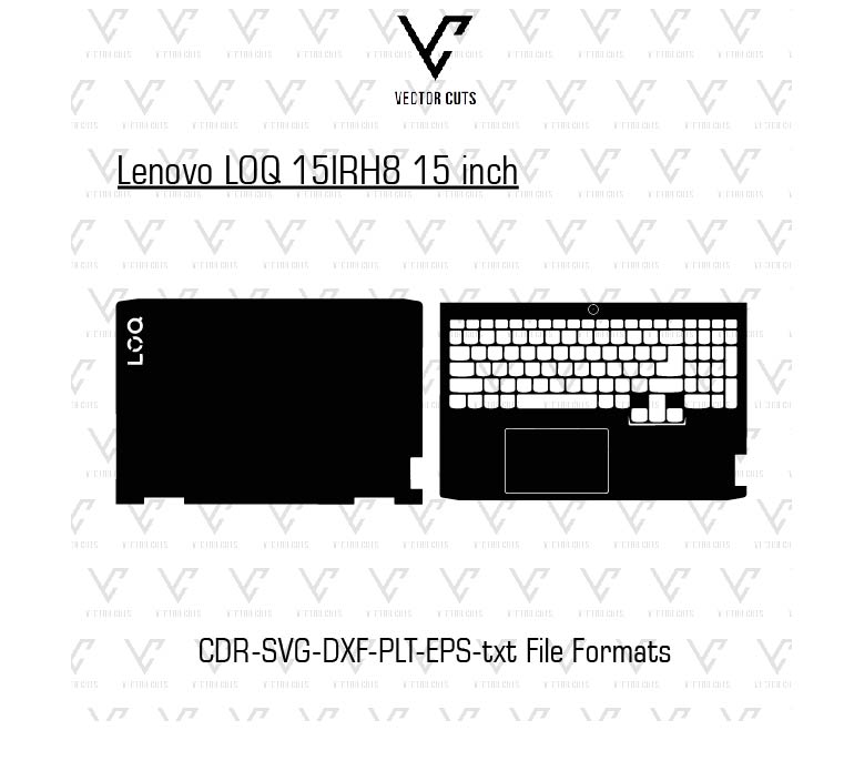 Lenovo LOQ 15IRH8 15 inch Laptop Skin Template