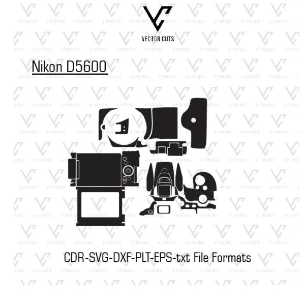 Nikon D5600 Camera Skin Template