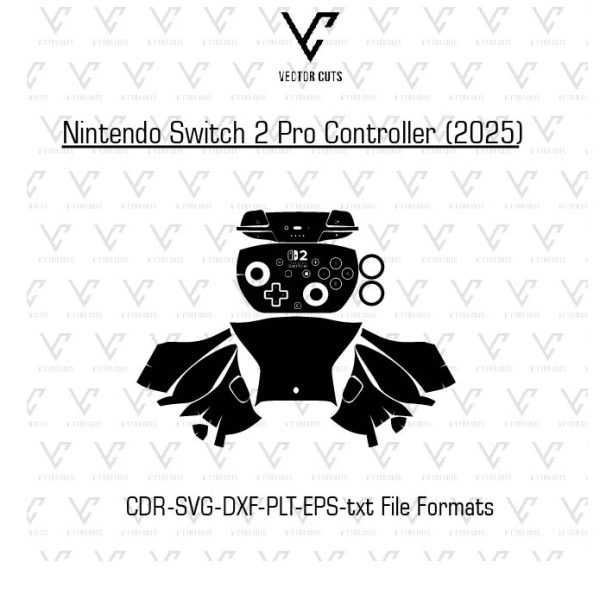 Nintendo Switch 2 Pro Controller (2025) Skin Template