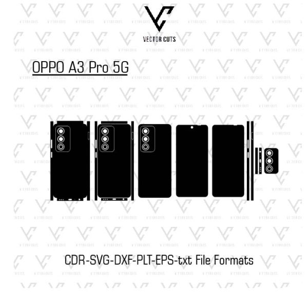 OPPO A3 Pro 5G Mobile Skin Template