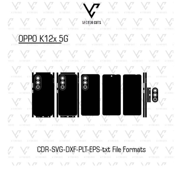 OPPO K12x 5G Mobile Skin Template