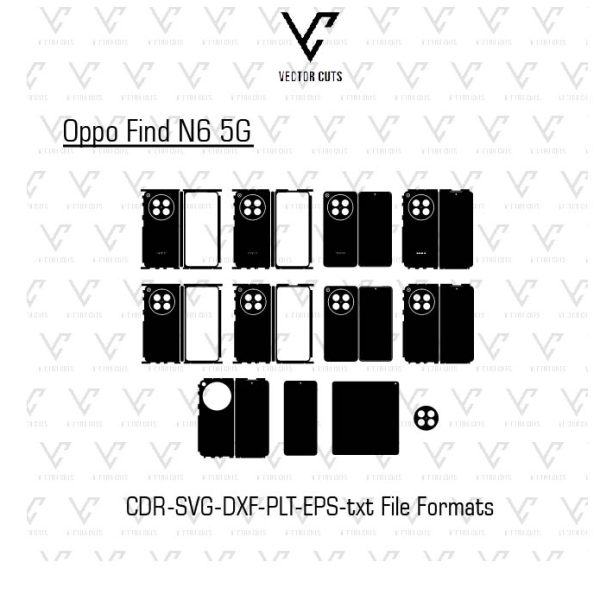 Oppo Find N6 5G Mobile Skin Template