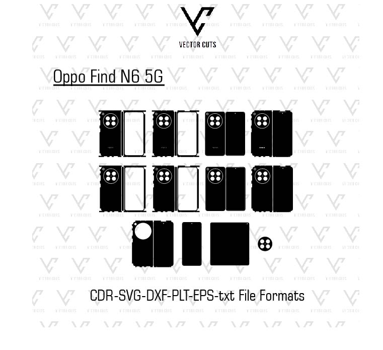 Oppo Find N6 5G Mobile Skin Template