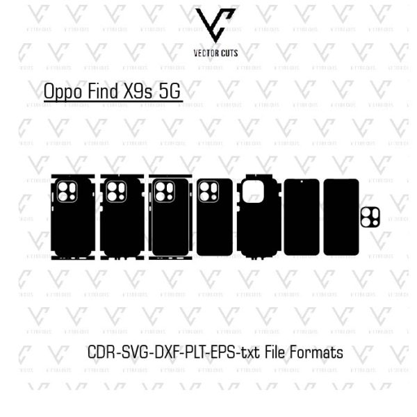 Oppo Find X9s 5G Mobile Skin Template