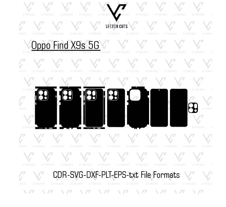 Oppo Find X9s 5G Mobile Skin Template