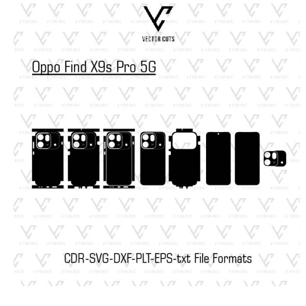 Oppo Find X9s Pro 5G Mobile Skin Template