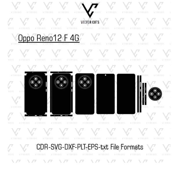 Oppo Reno12 F 4G Mobile Skin Template