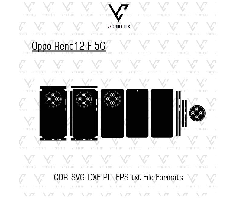 Oppo Reno12 F 5G Mobile Skin Template