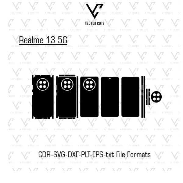 Realme 13 5G Mobile Skin Template