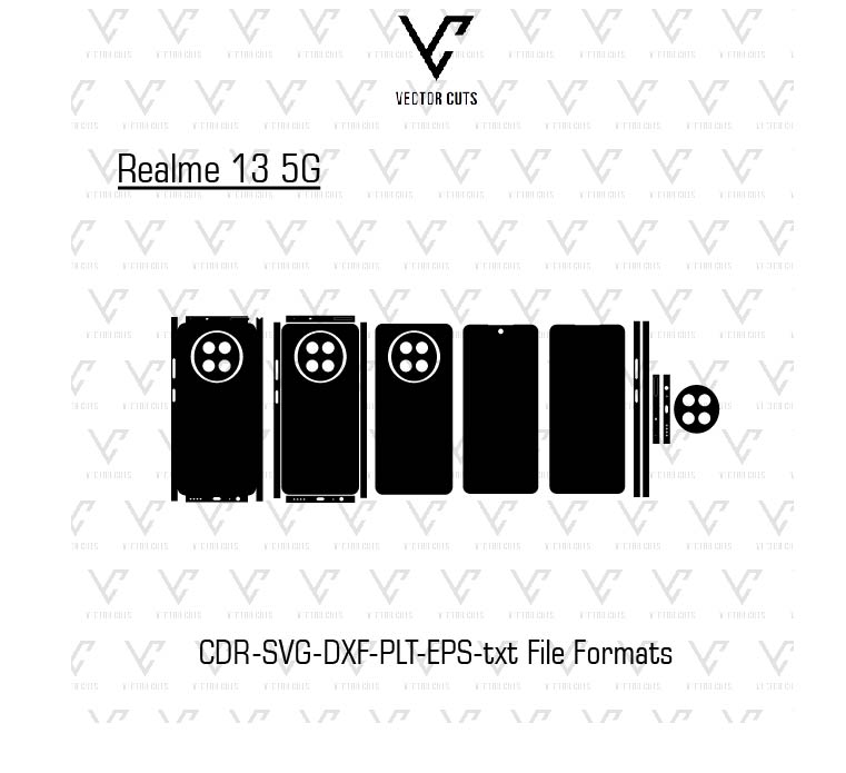 Realme 13 5G Mobile Skin Template