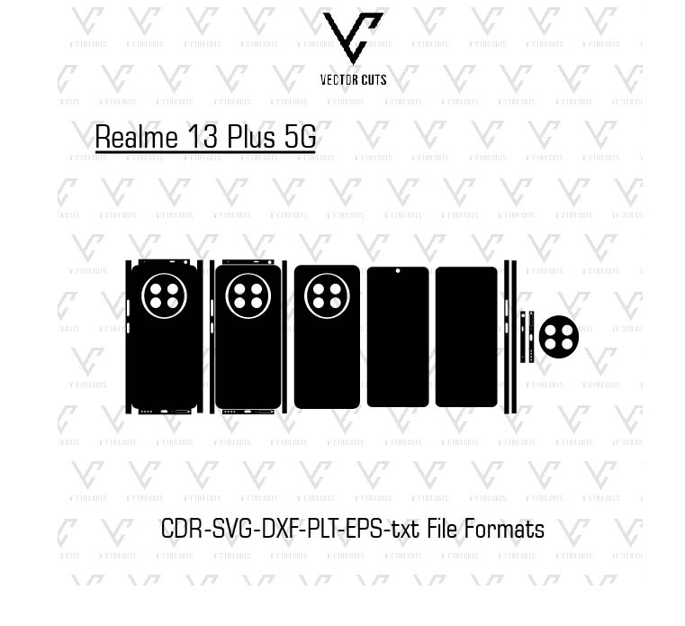 Realme 13 Plus 5G Mobile Skin Template