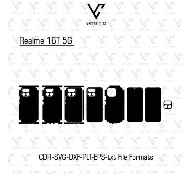 Realme 16T 5G Mobile Skin Template