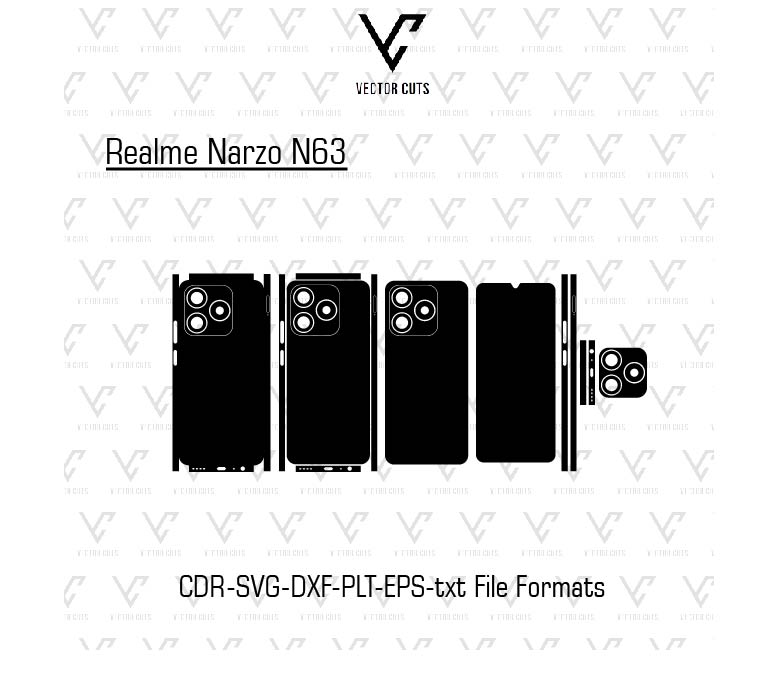 Realme Narzo N63 Mobile Skin Template