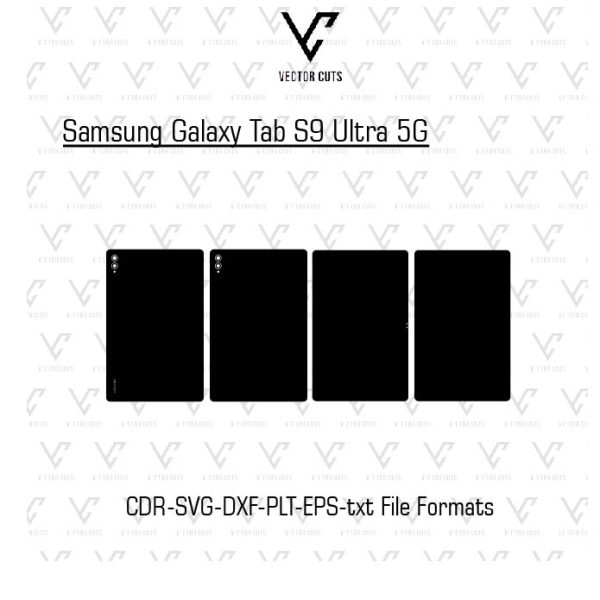Samsung Galaxy Tab S9 Ultra 5G Vinyl Skin Template