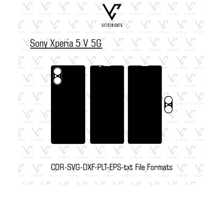 Sony Xperia 5 V 5G Mobile Skin Template