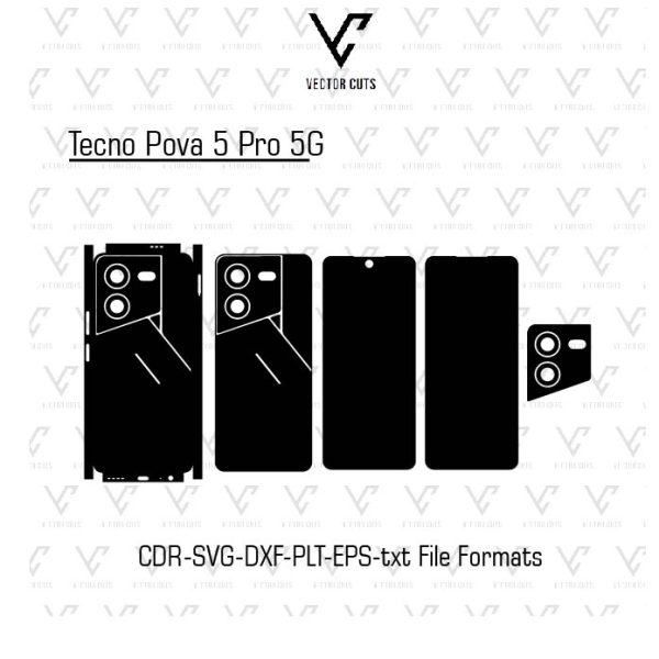 Tecno Pova 5 Pro 5G Mobile Skin Template