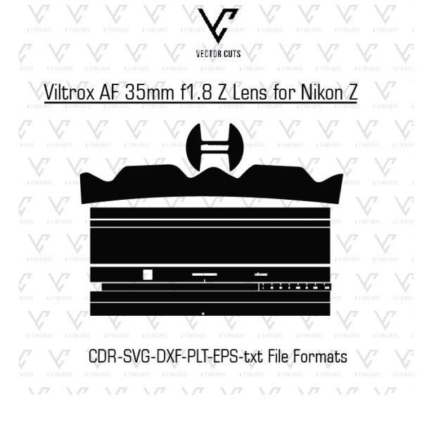 Viltrox AF 35mm f1.8 Z Lens for Nikon Z Camera lens Skin Template