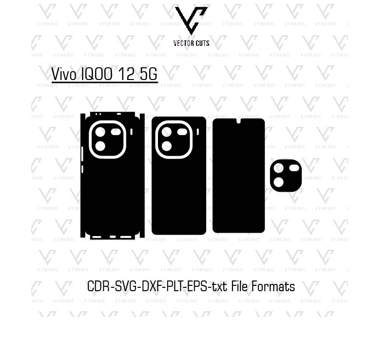 Vivo IQOO 12 5G Mobile Skin Template