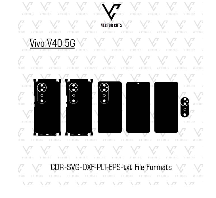 Vivo V40 5G Mobile Skin Template