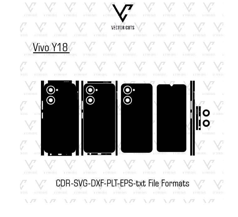Vivo Y18 Mobile Skin Template