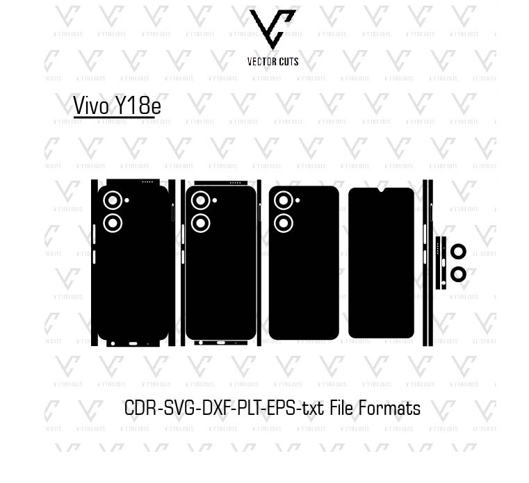 Vivo Y18e Mobile Skin Template