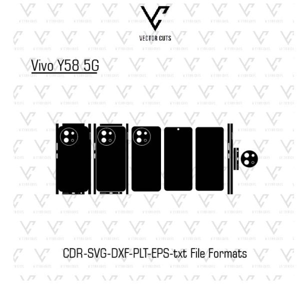 Vivo Y58 5G Mobile Skin Template