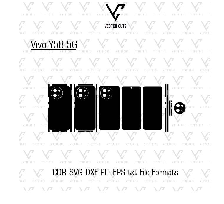 Vivo Y58 5G Mobile Skin Template