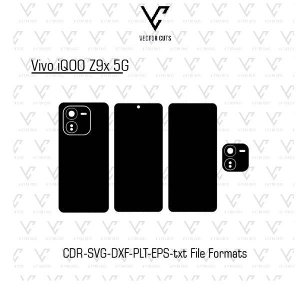 Vivo iQOO Z9x 5G Mobile Skin Template