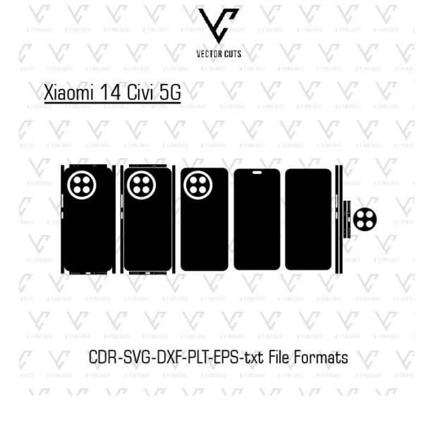 Xiaomi 14 Civi 5G Mobile Skin Template
