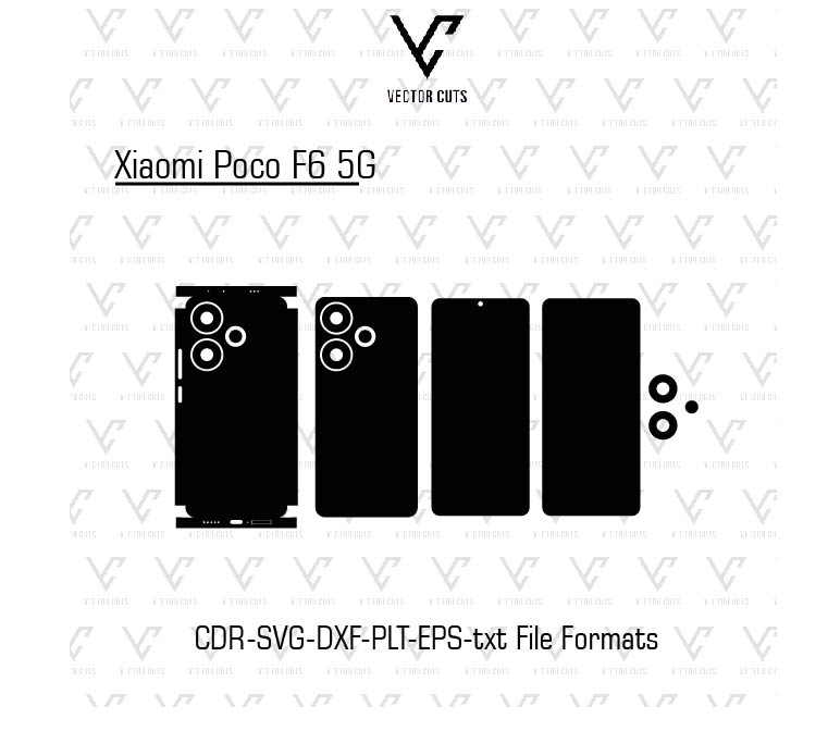 Xiaomi Poco F6 5G Mobile Skin Template