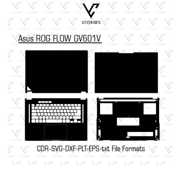 Asus ROG FLOW GV601V Laptop Skin Template