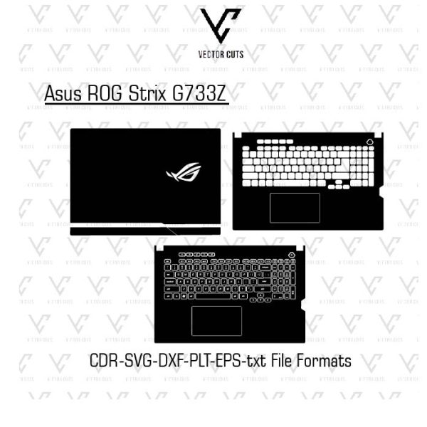 Asus ROG Strix G733Z Laptop Skin Template