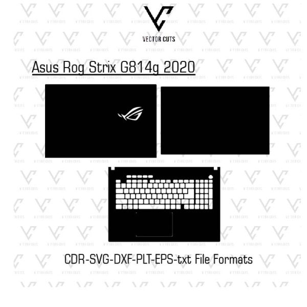 Asus Rog Strix G814g 2020 Laptop Skin Template