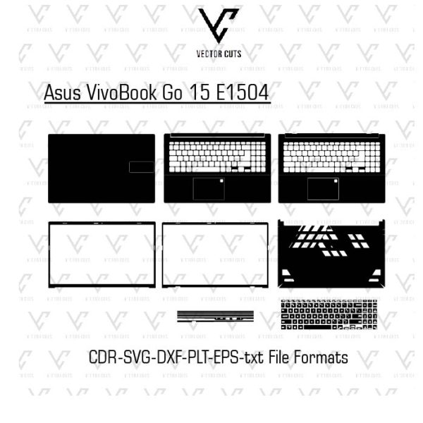 Asus VivoBook Go 15 E1504 Laptop Skin Template
