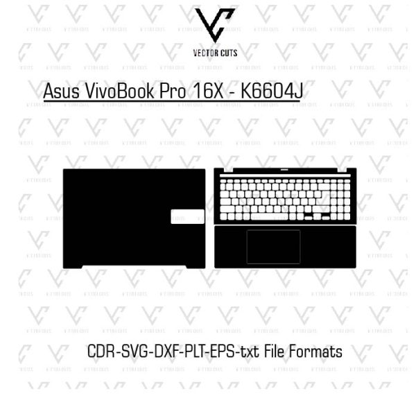 Asus VivoBook Pro 16X - K6604J Laptop Skin Template