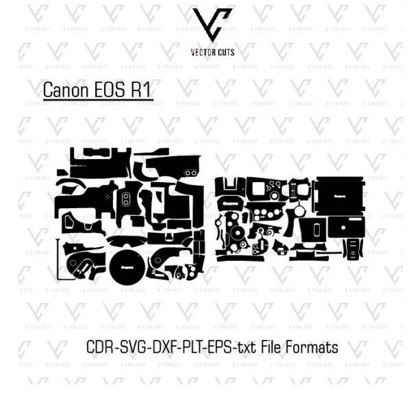 Canon EOS R1 Camera Skin Template
