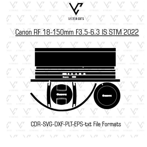 Canon RF 18-150mm F3.5-6.3 IS STM 2022 Camera Lens Skin Template