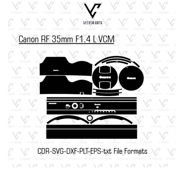 Canon RF 35mm F1.4 L VCM Camera Lens Skin Template
