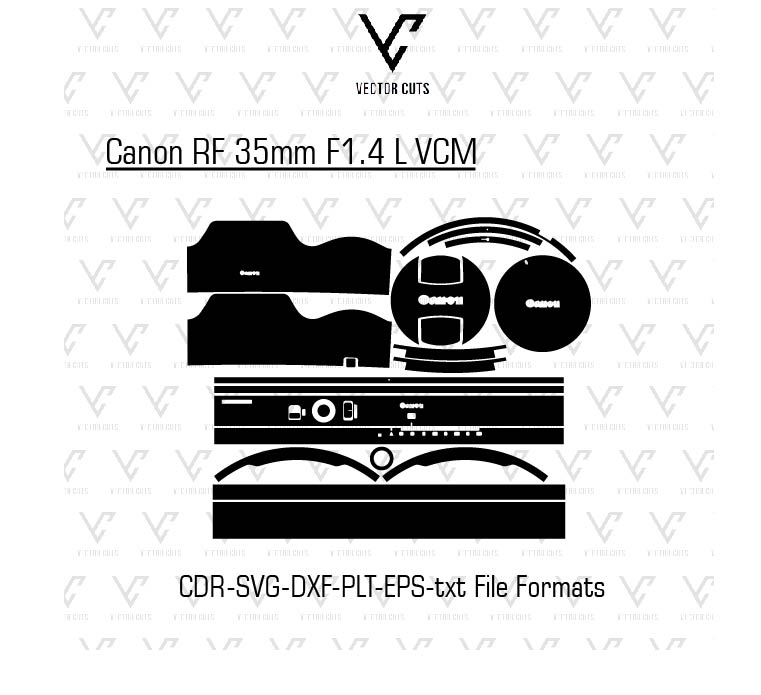 Canon RF 35mm F1.4 L VCM Camera Lens Skin Template