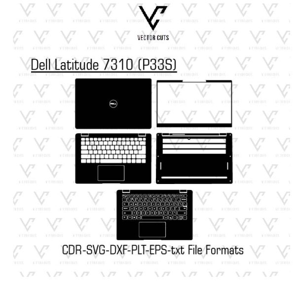 Dell Latitude 7310 (P33S) Laptop Skin Template