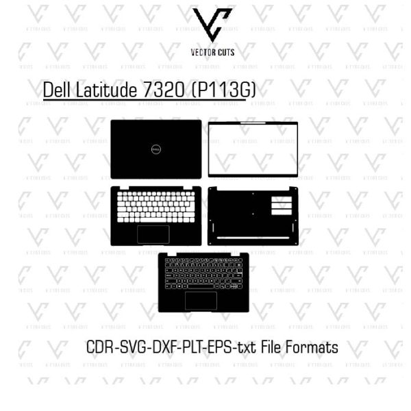 Dell Latitude 7320 (P113G) Laptop Skin Template