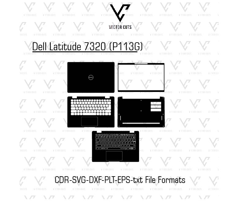 Dell Latitude 7320 (P113G) Laptop Skin Template
