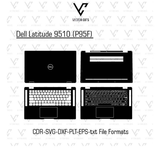 Dell Latitude 9510 (P95F) Laptop Skin Template