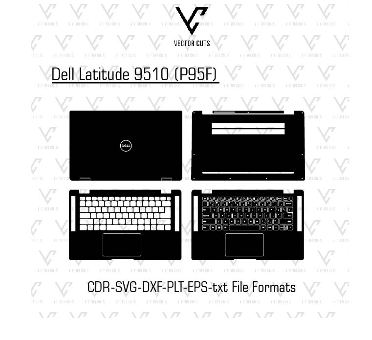 Dell Latitude 9510 (P95F) Laptop Skin Template